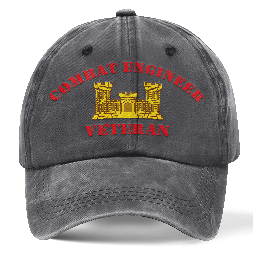 Personalizable Combat Engineer Washed Cap