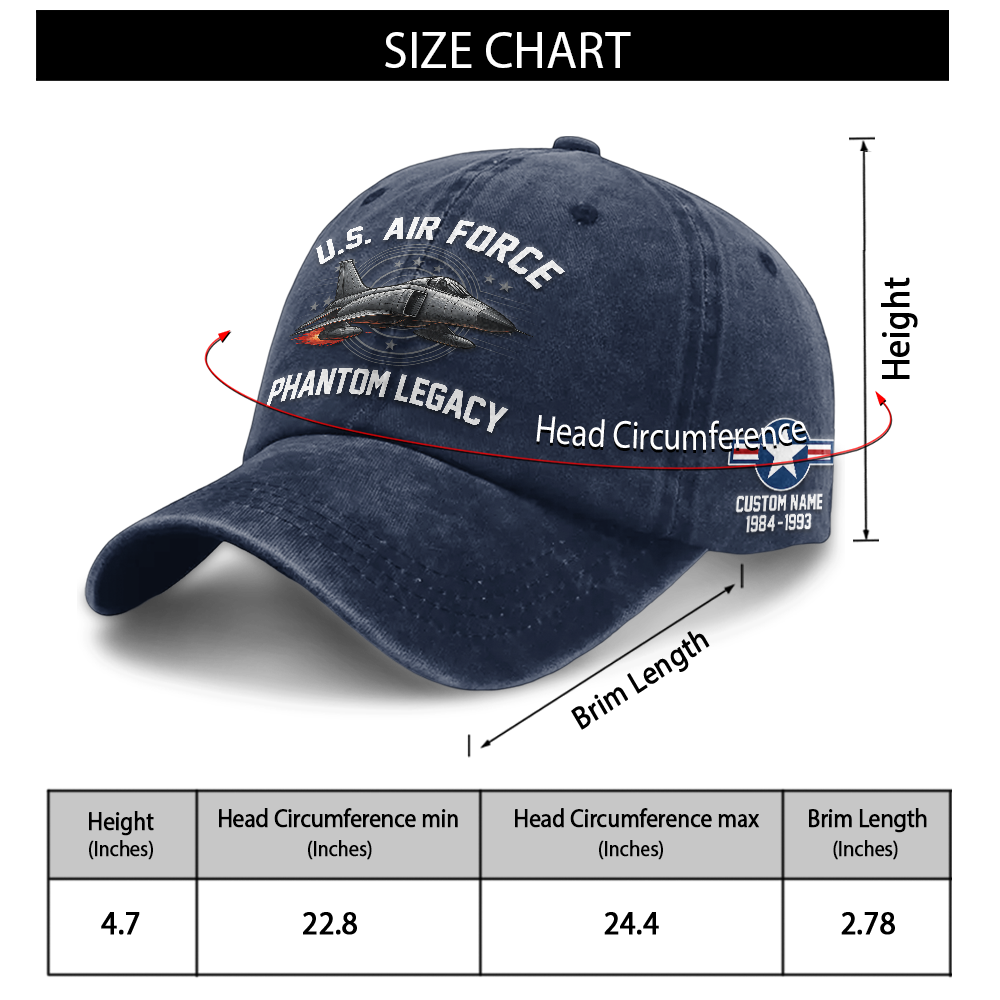Personalizable Air Force Washed Cap