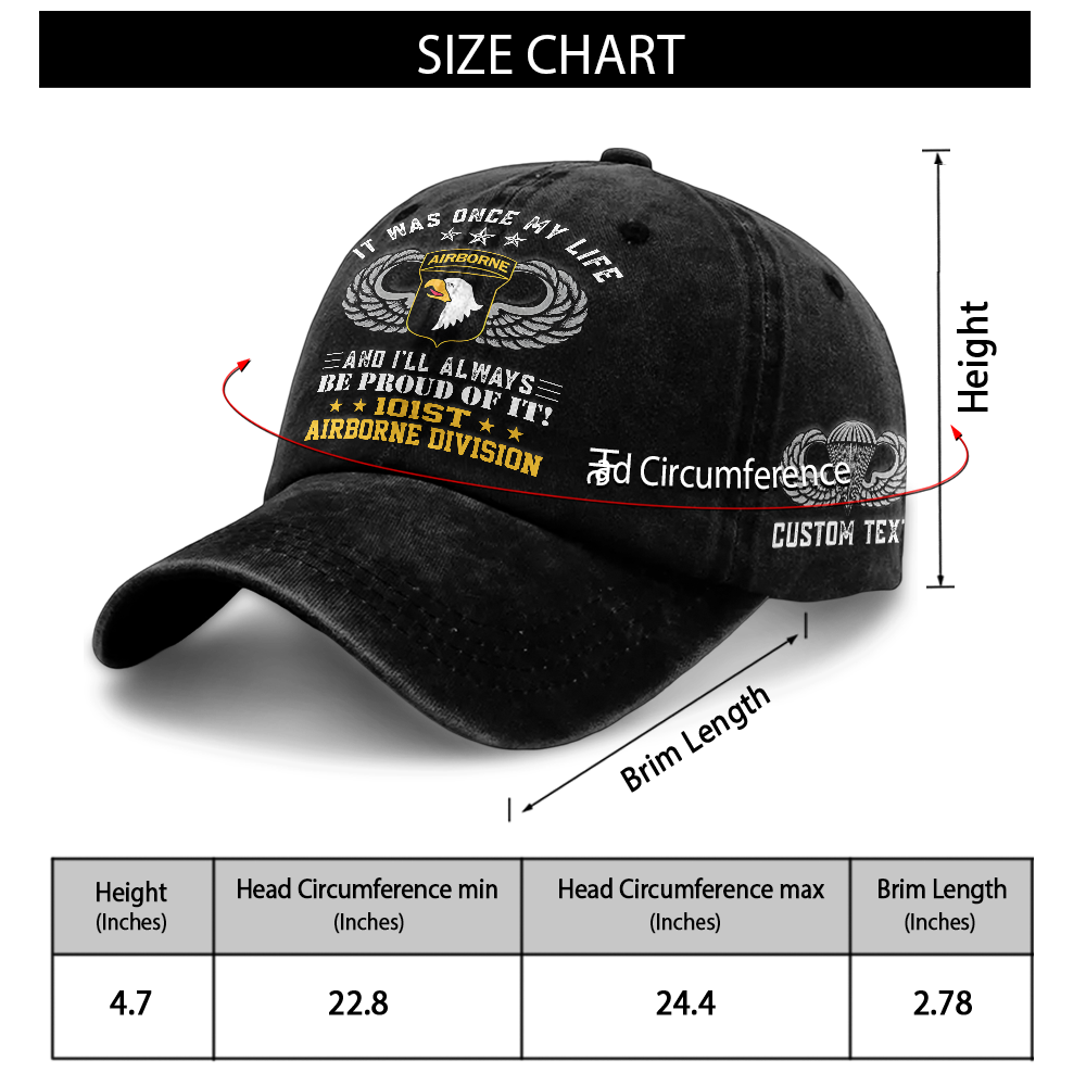 Airborne Screaming Eagles Washed Cap
