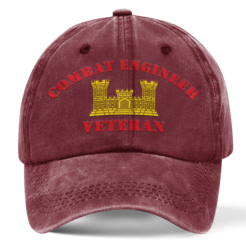 Personalizable Combat Engineer Washed Cap