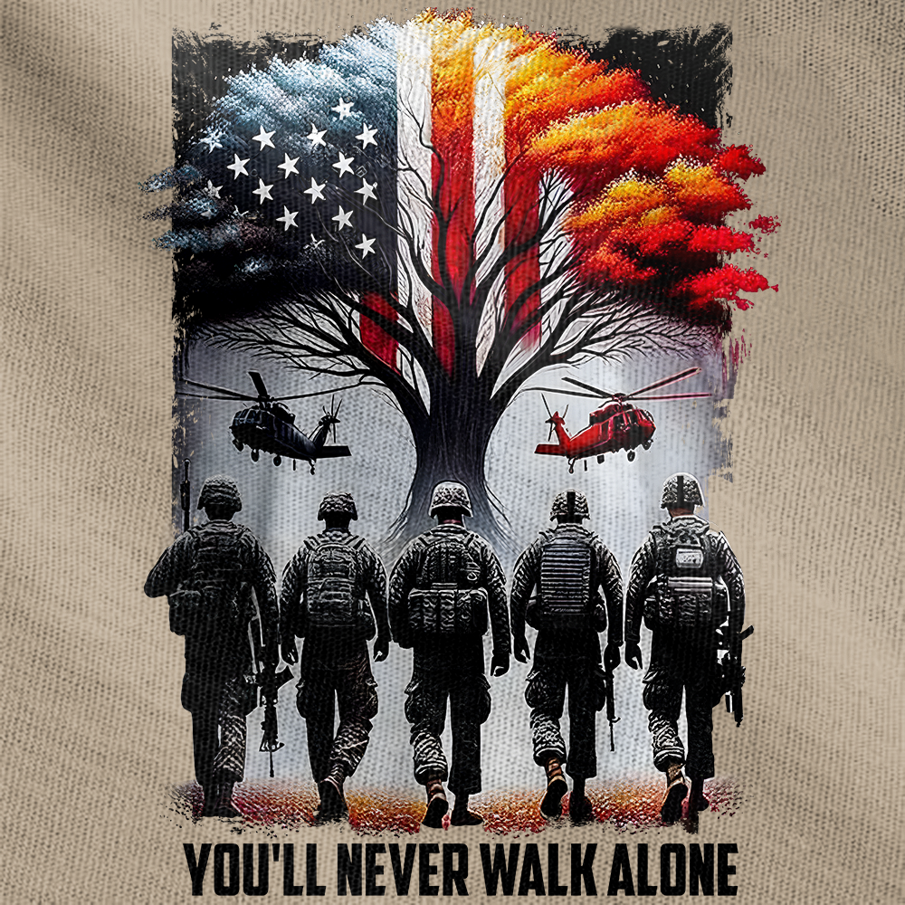 Personalized You'll Never Walk Alone Tactical Polo Shirt