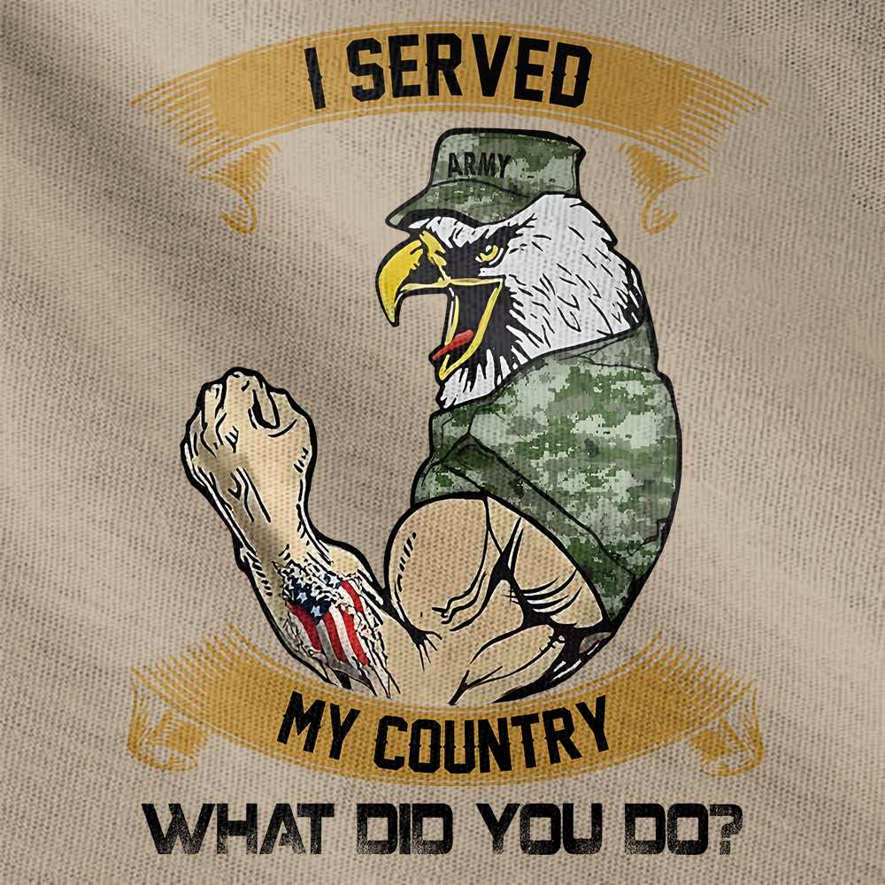 PersonalizedI Served My Country What Did You Do Tactical Polo Shirt