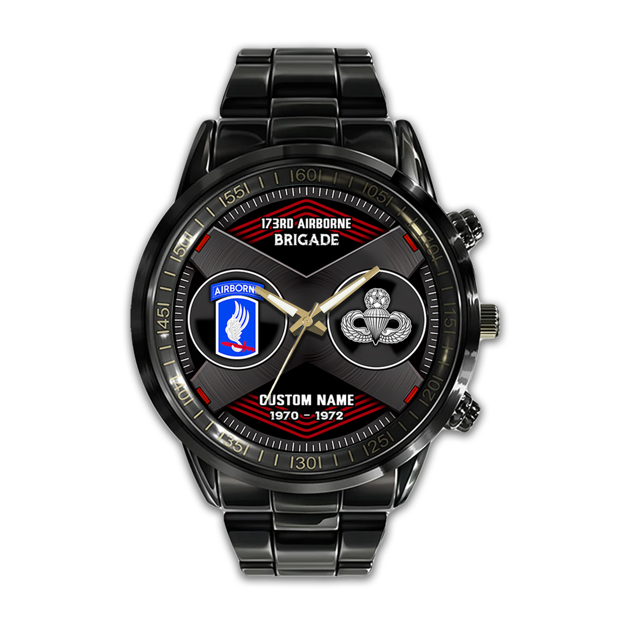Personalizable 173rd Airborne Brigade Stainless Steel Watch
