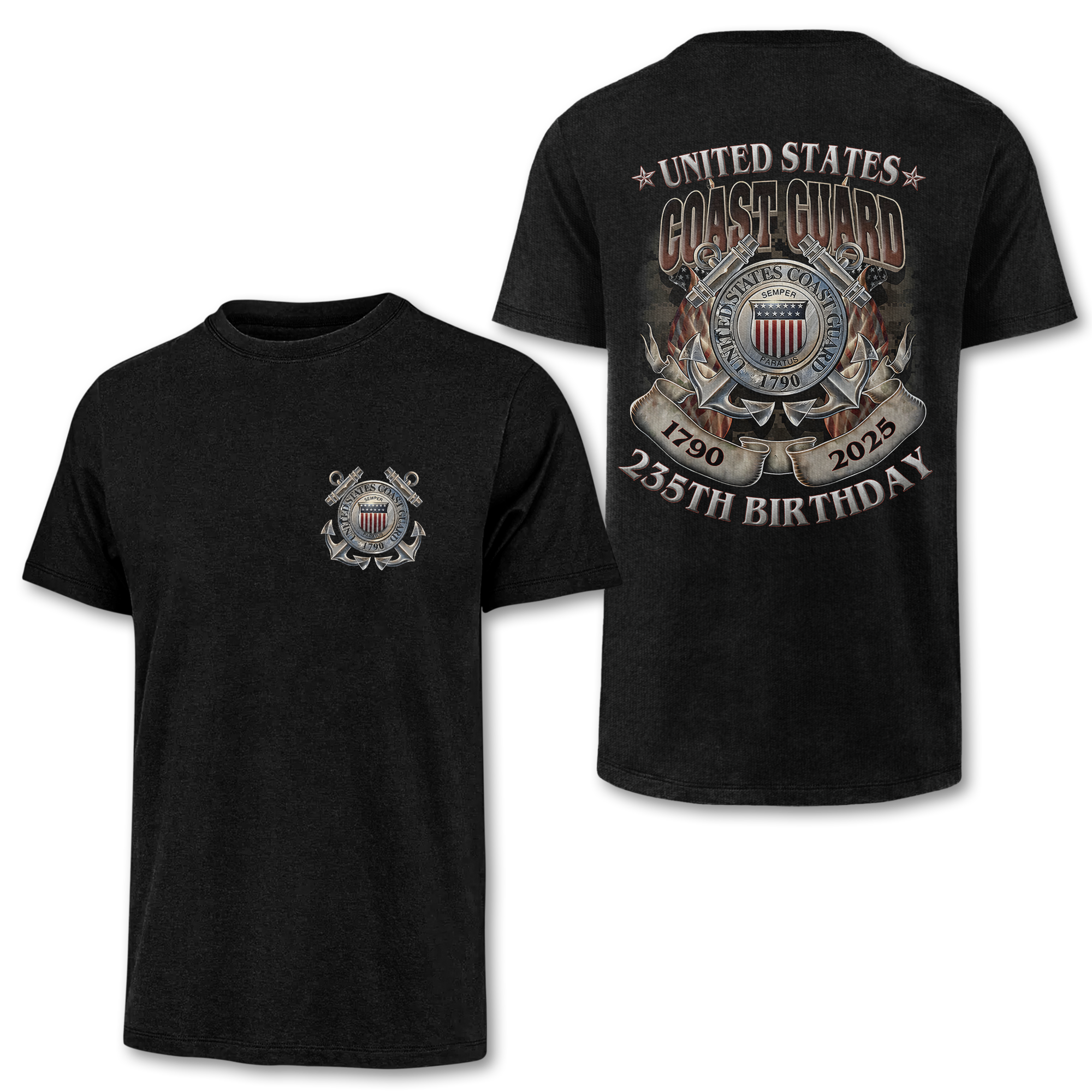 Coast Guard 235th Birthday Double Side Classic T-shirt