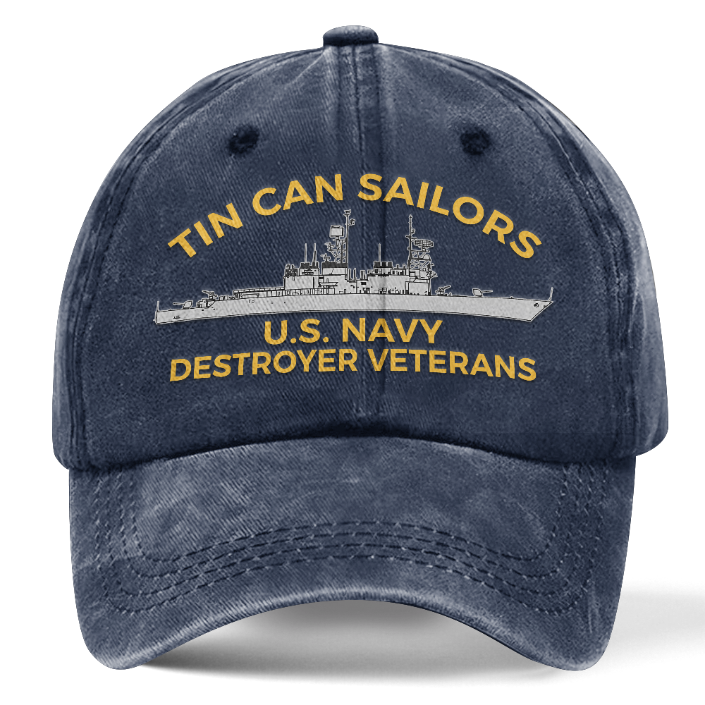 Personalizable Tin Can Sailors Washed Cap
