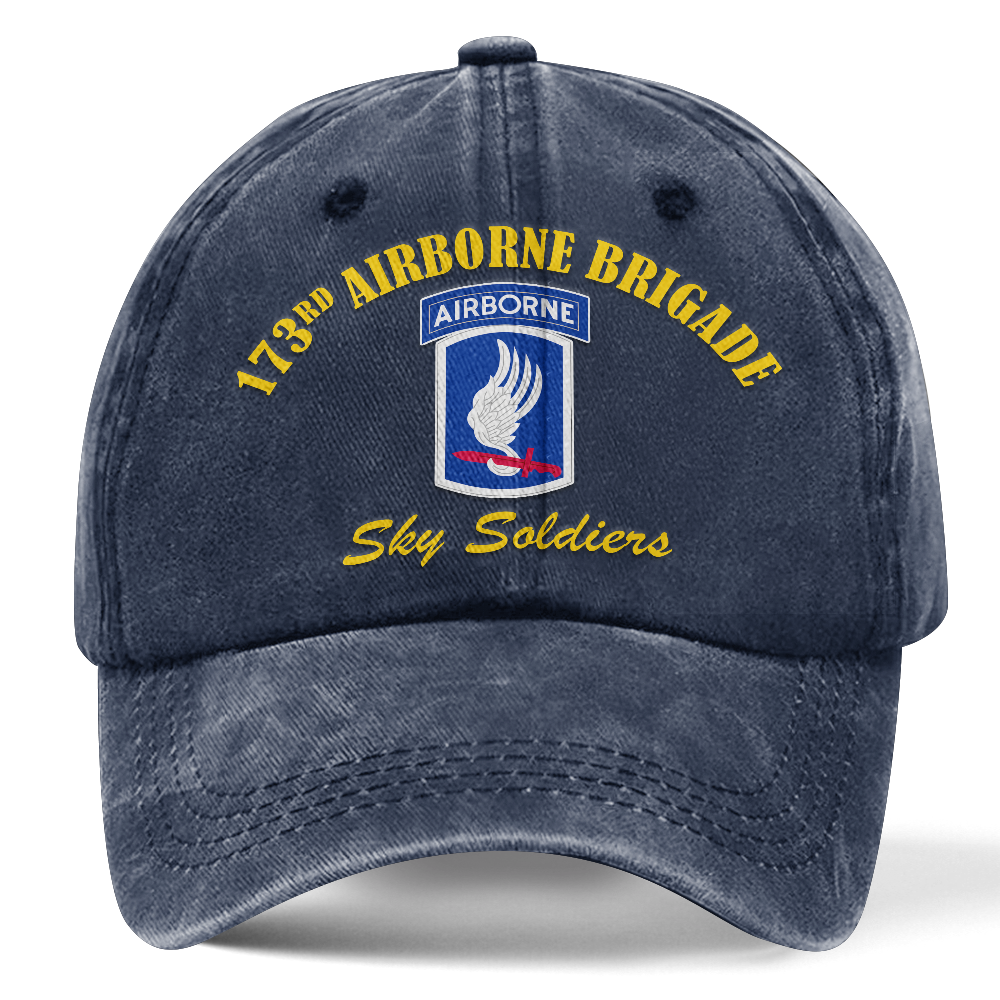 Personalizable 173rd Airborne Brigade Sky Soldier Washed Cap