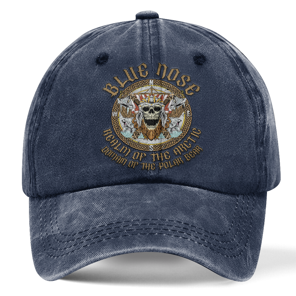 Personalizable Blue Nose Washed Cap