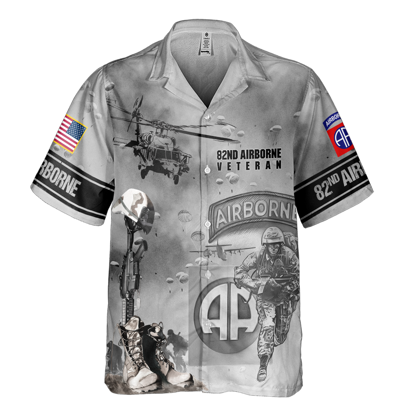 Airborne 82nd Cuban Shirt