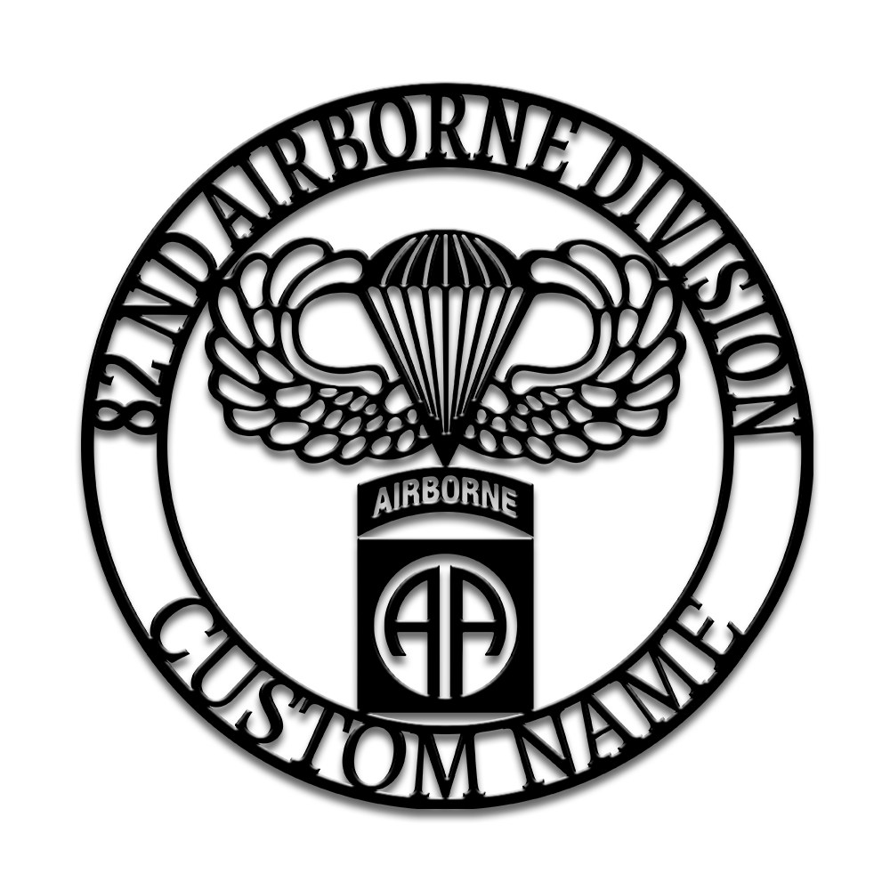 Personalized Airborne Metal Sign Wall Art