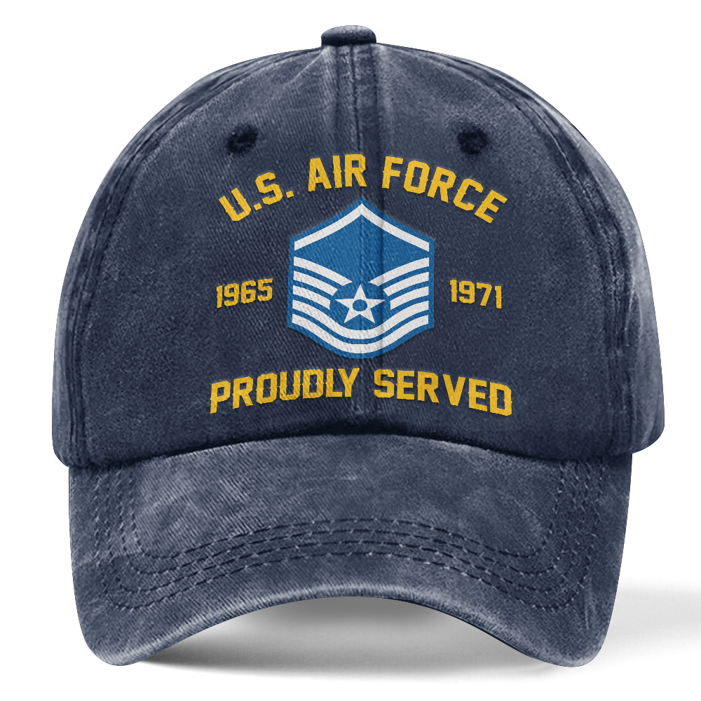 Personalizable Air Force Washed Cap