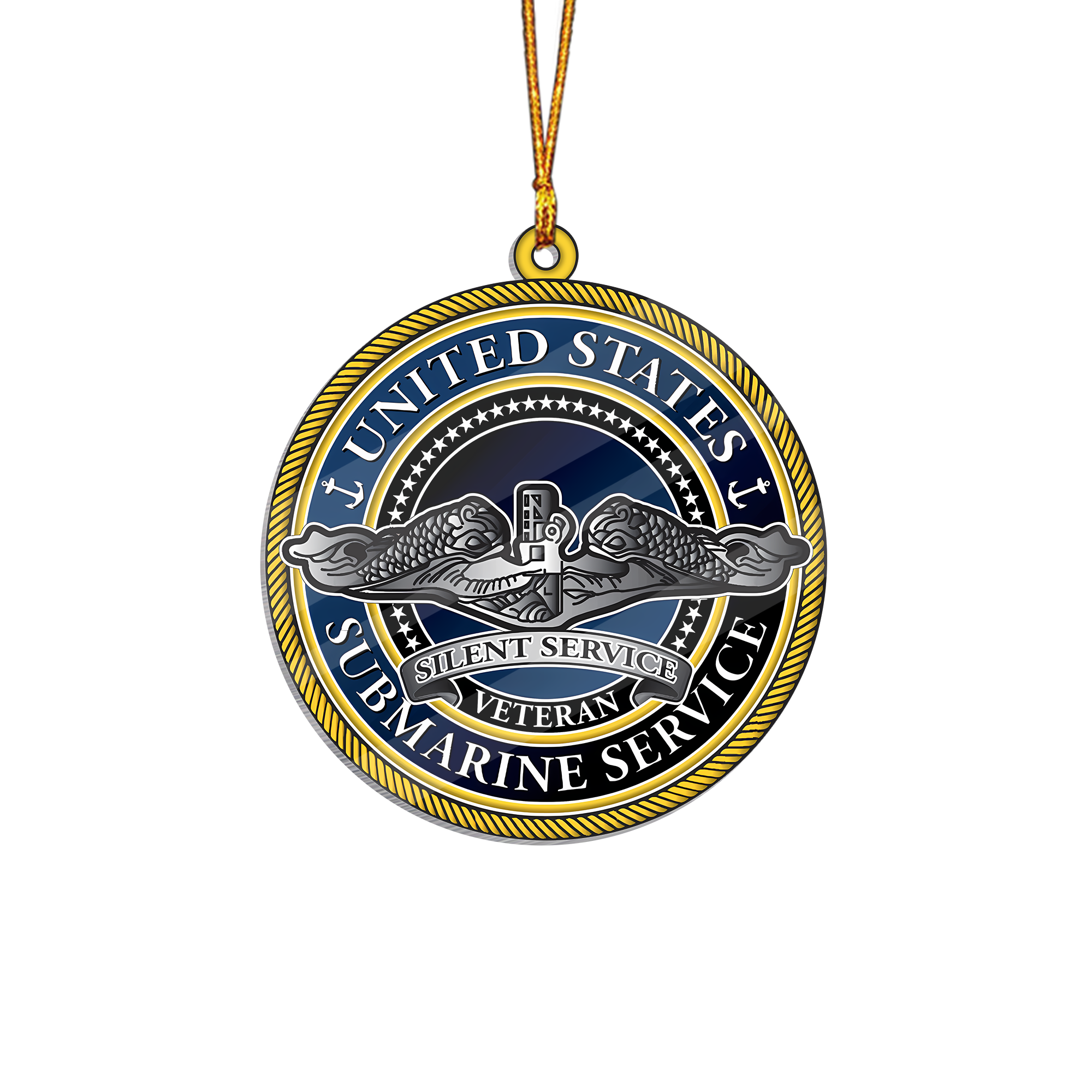 Navy Submarine Acrylic Ornament