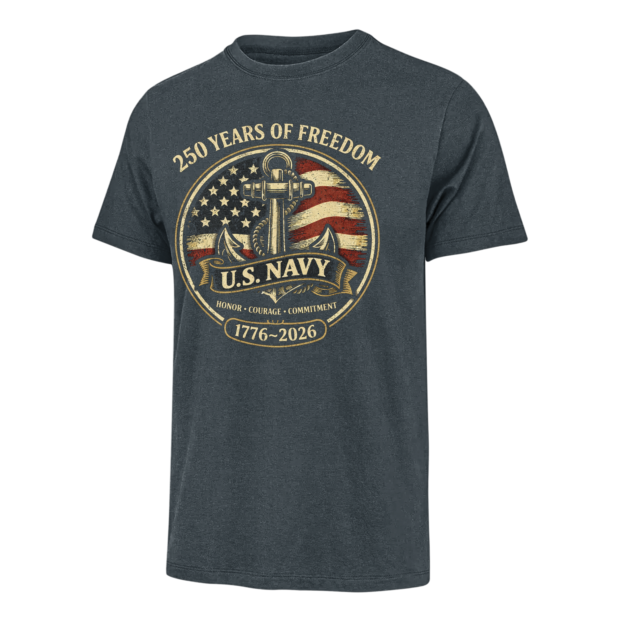 America 250 Navy Classic Tee