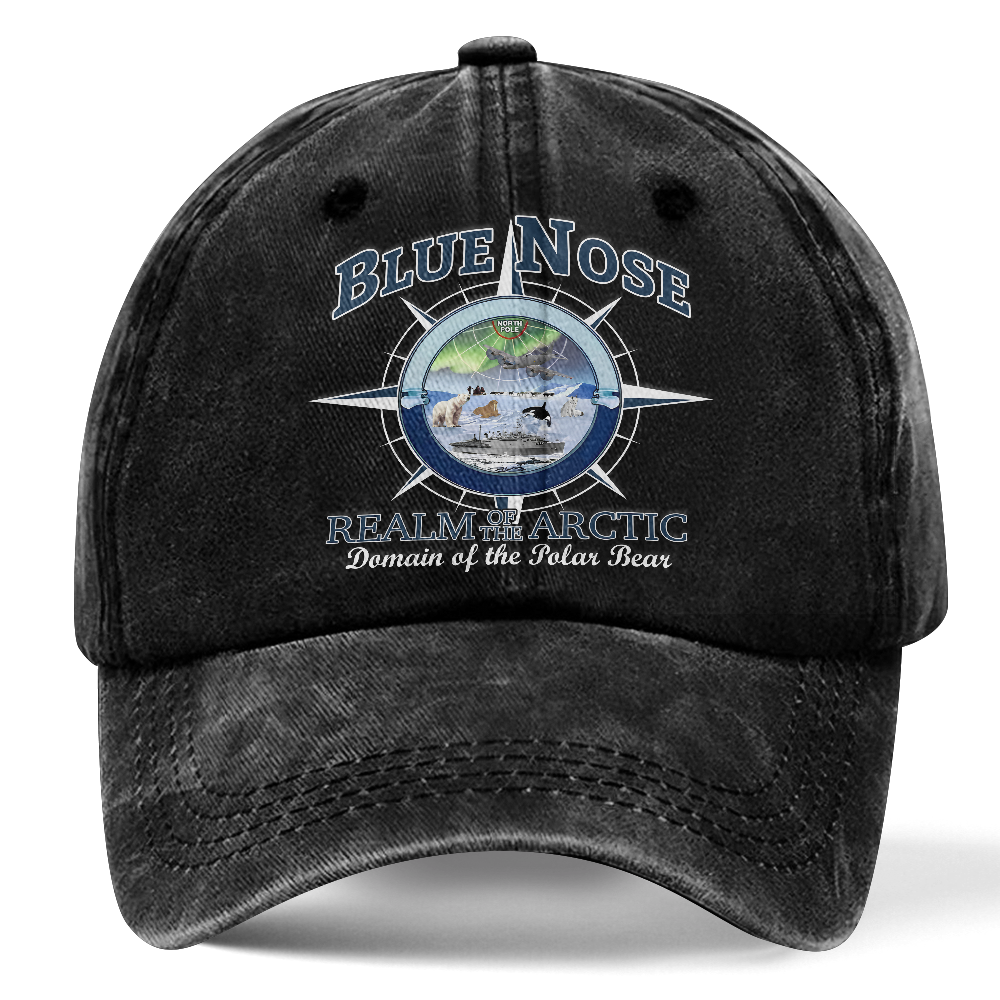 Personalizable Blue Nose Washed Cap