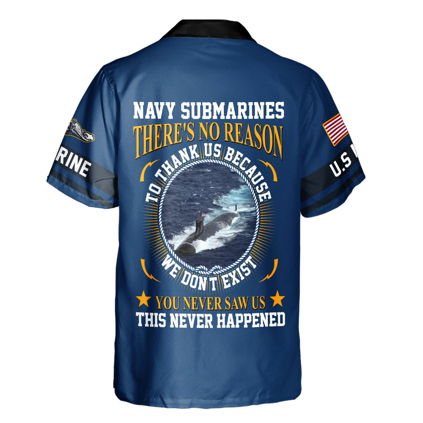 Navy Submarine There Are No Reasons To Thank Us Cuban Shirt
