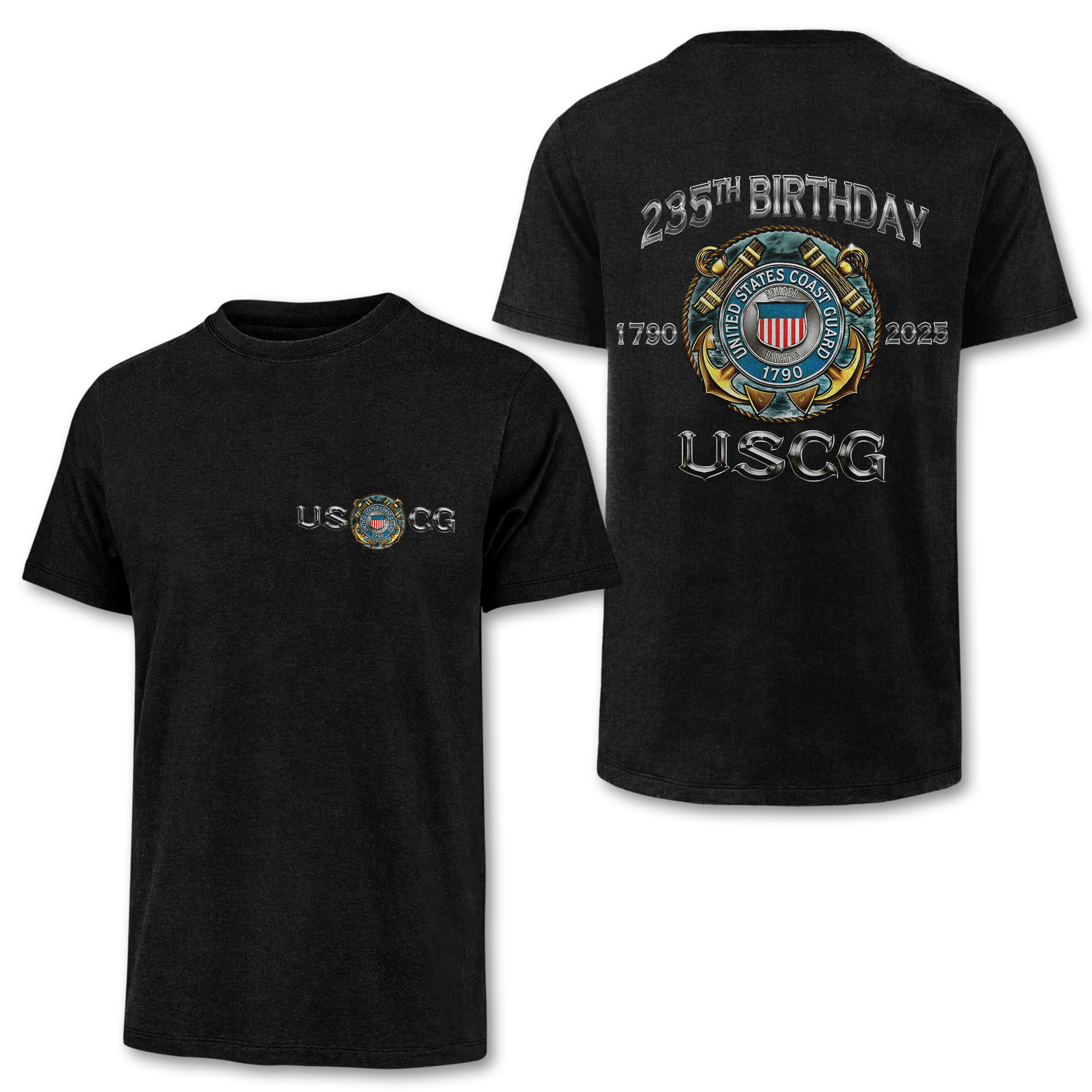 Coast Guard 235th Birthday Double Side Classic T-shirt