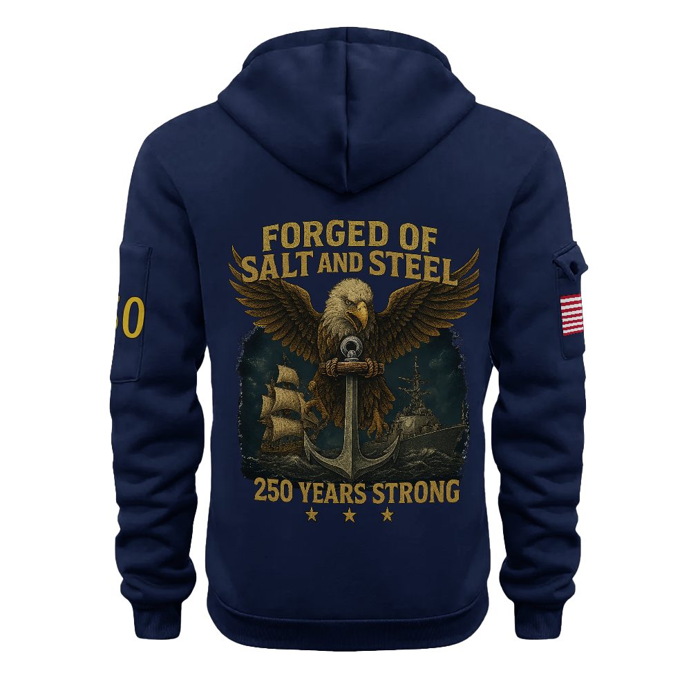 Navy 250th Anniversary Quarter Zip Hoodie