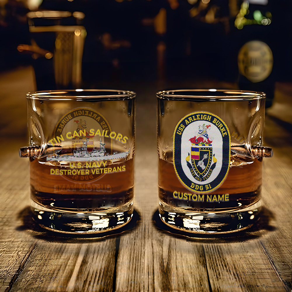 Personalizable Tin Can Sailors Bullet Whiskey Glass