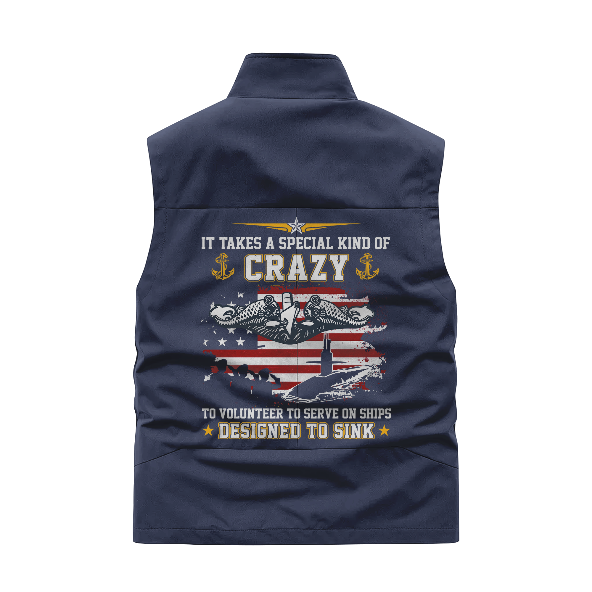 Navy Submarine Serve On Ships Designed To Sink Pocket Vest