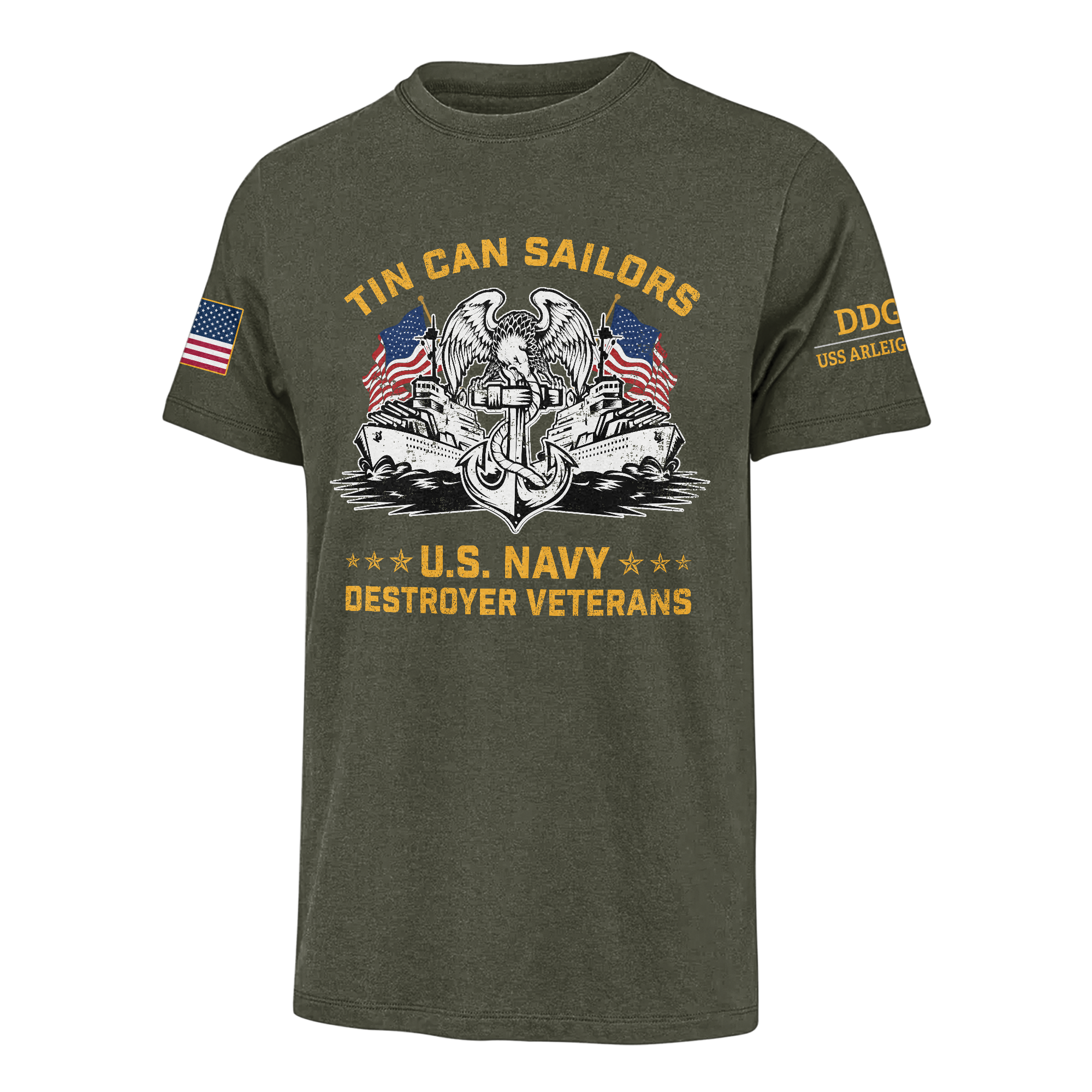 Personalizable Tin Can Sailors Classic T-shirt