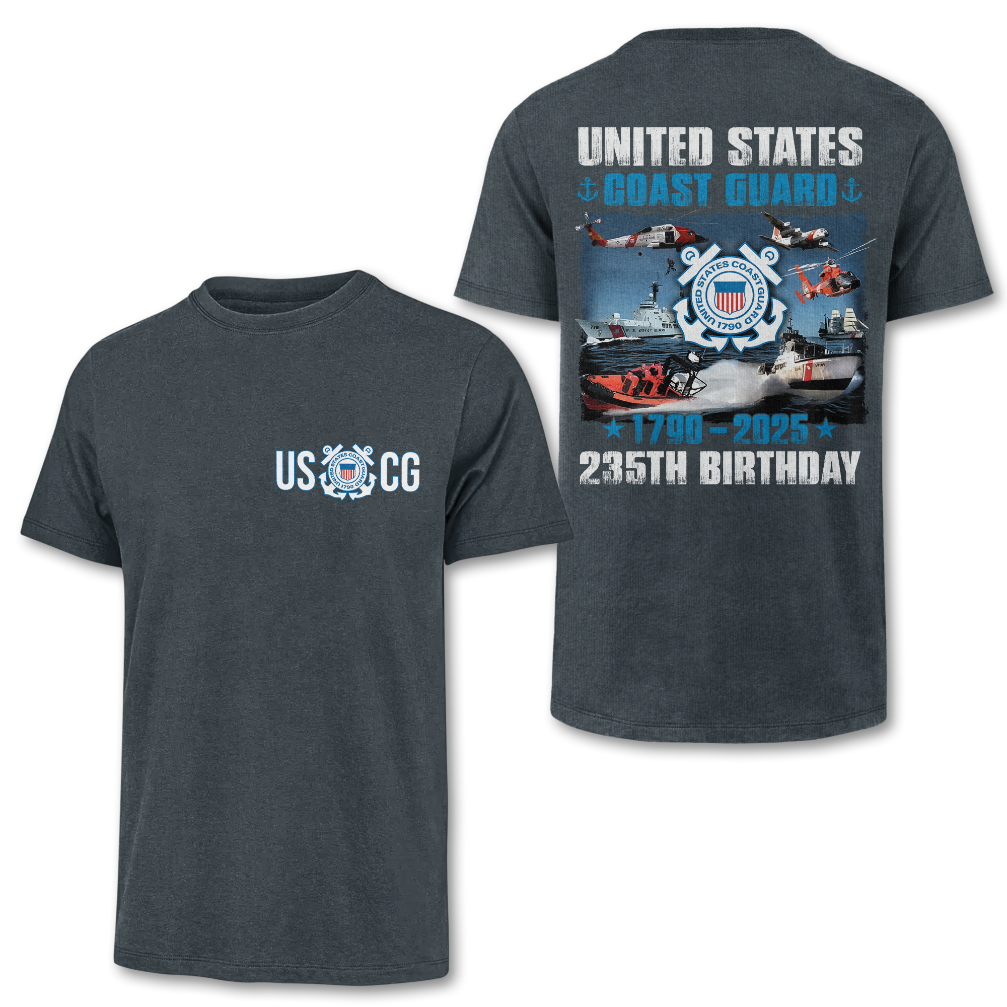 Coast Guard 235th Birthday Double Side Classic T-shirt