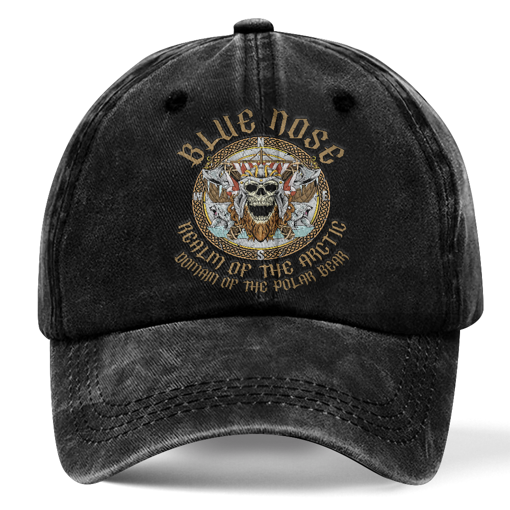 Personalizable Blue Nose Washed Cap