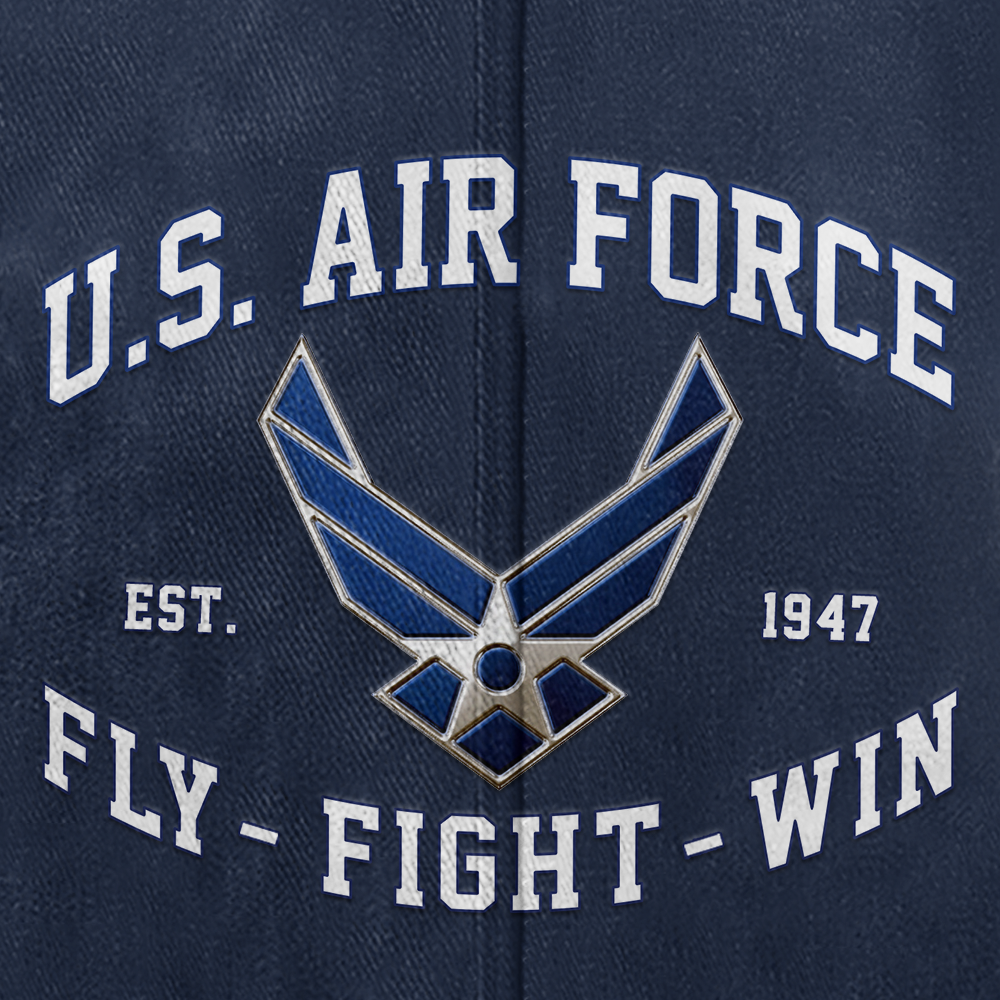 Personalizable Air Force Fly Fight Win Washed Cap