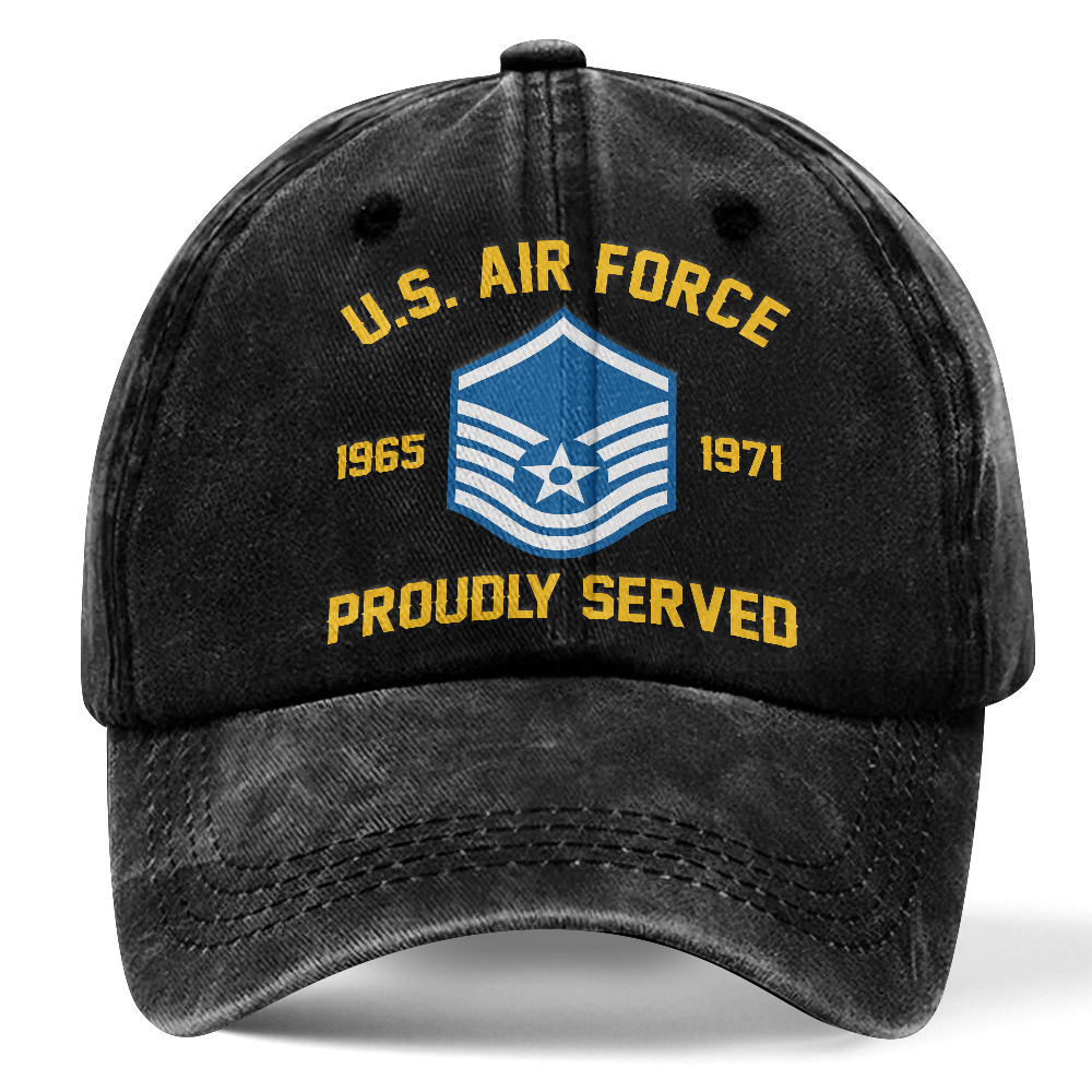 Personalizable Air Force Washed Cap