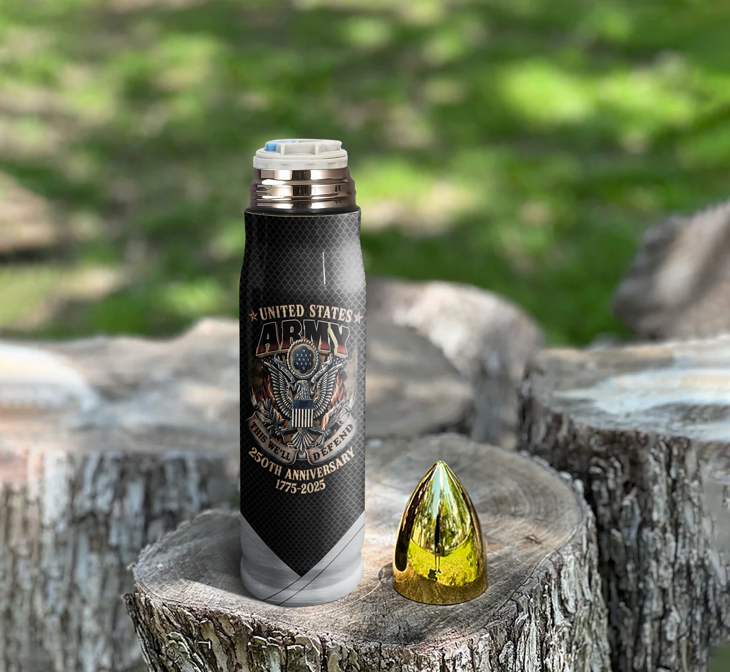 Army 250th Anniversary Bullet Tumbler