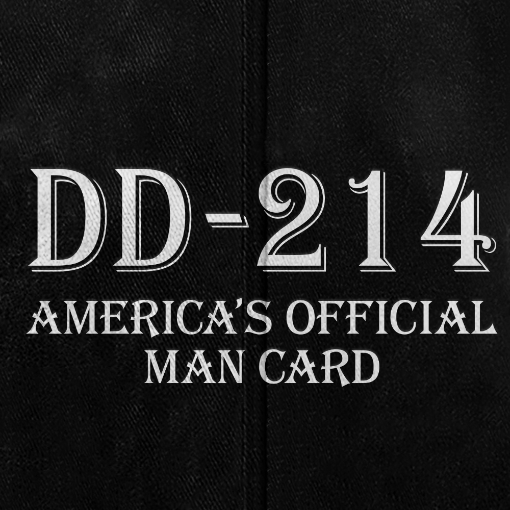 Personalizable US Veteran DD-214 America's Official Man Card Washed Cap