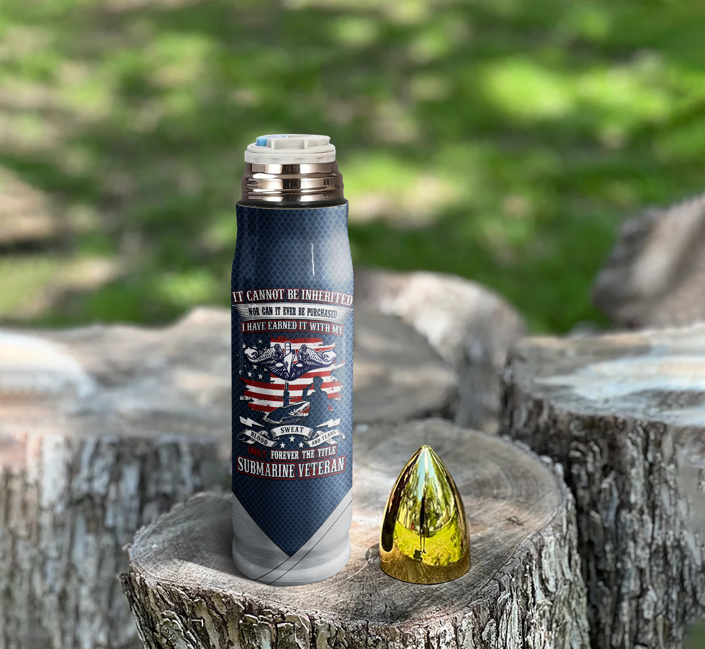 Navy Submarine Bullet Tumbler