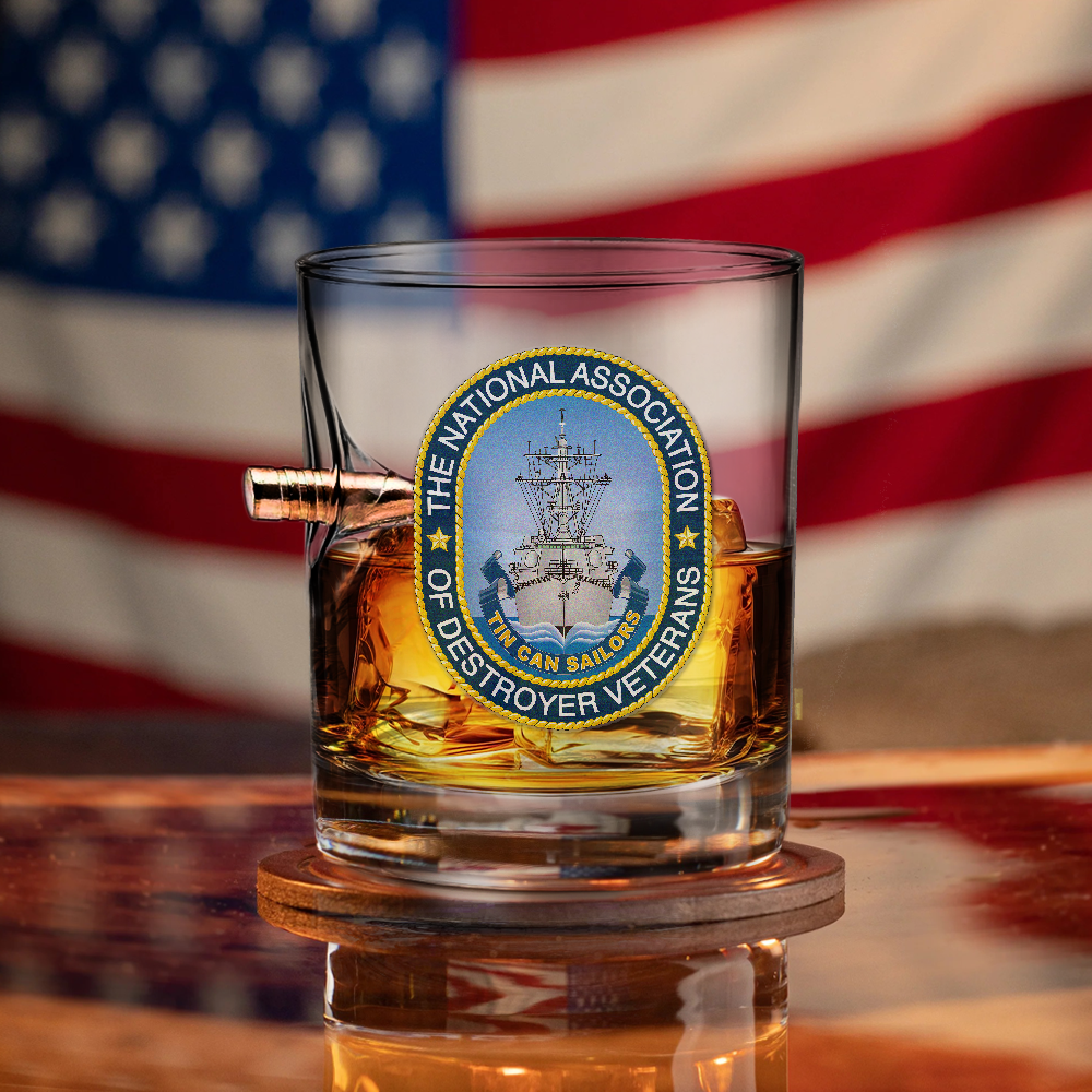 Personalizable Tin Can Sailors Bullet Whiskey Glass
