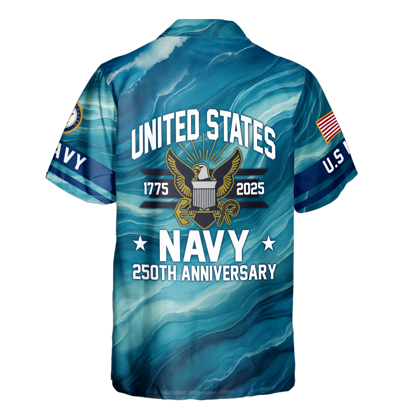 Navy 250th Anniversary Cuban Shirt