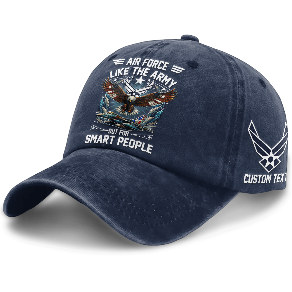 Personalizable Air Force Fly Fight Win Washed Cap