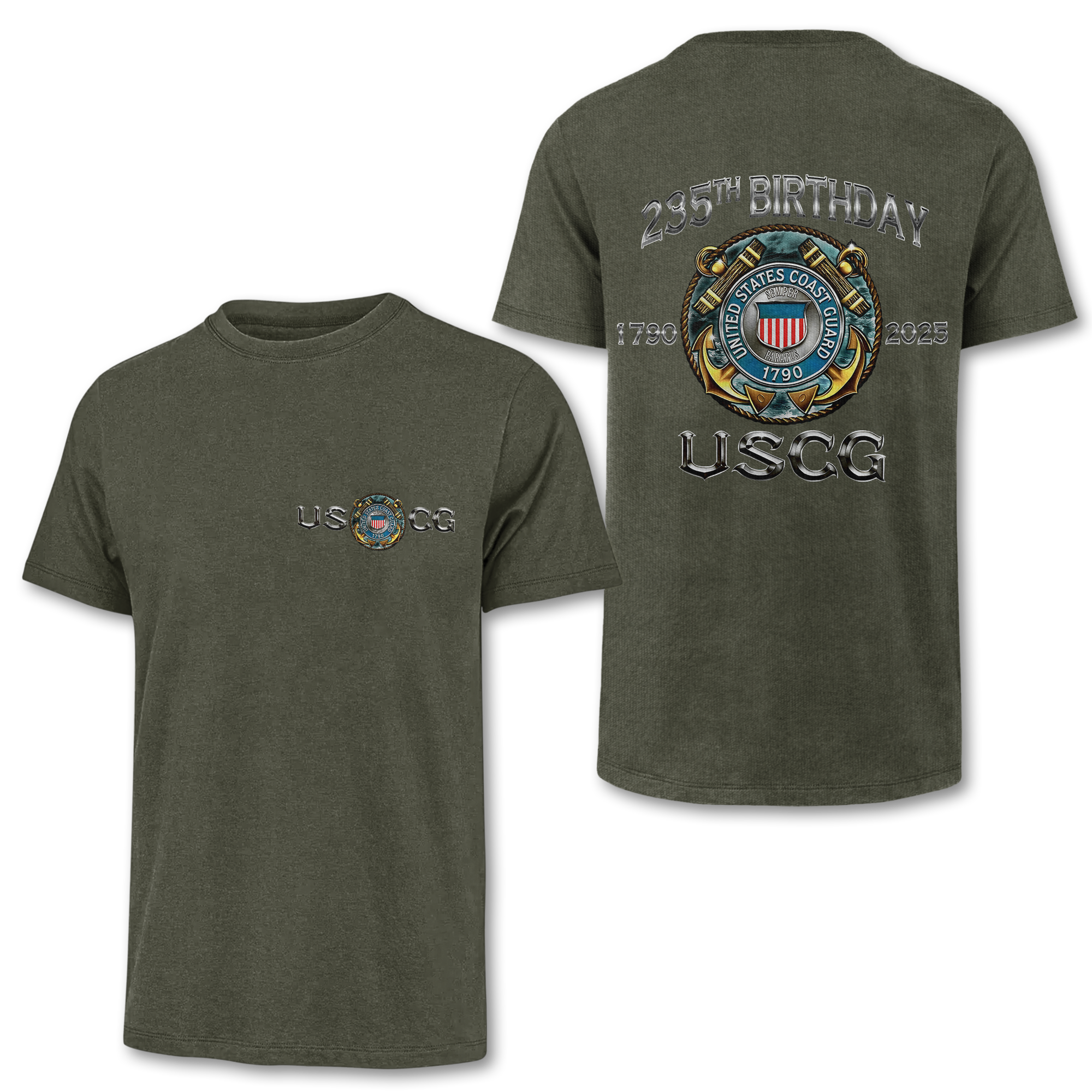 Coast Guard 235th Birthday Double Side Classic T-shirt