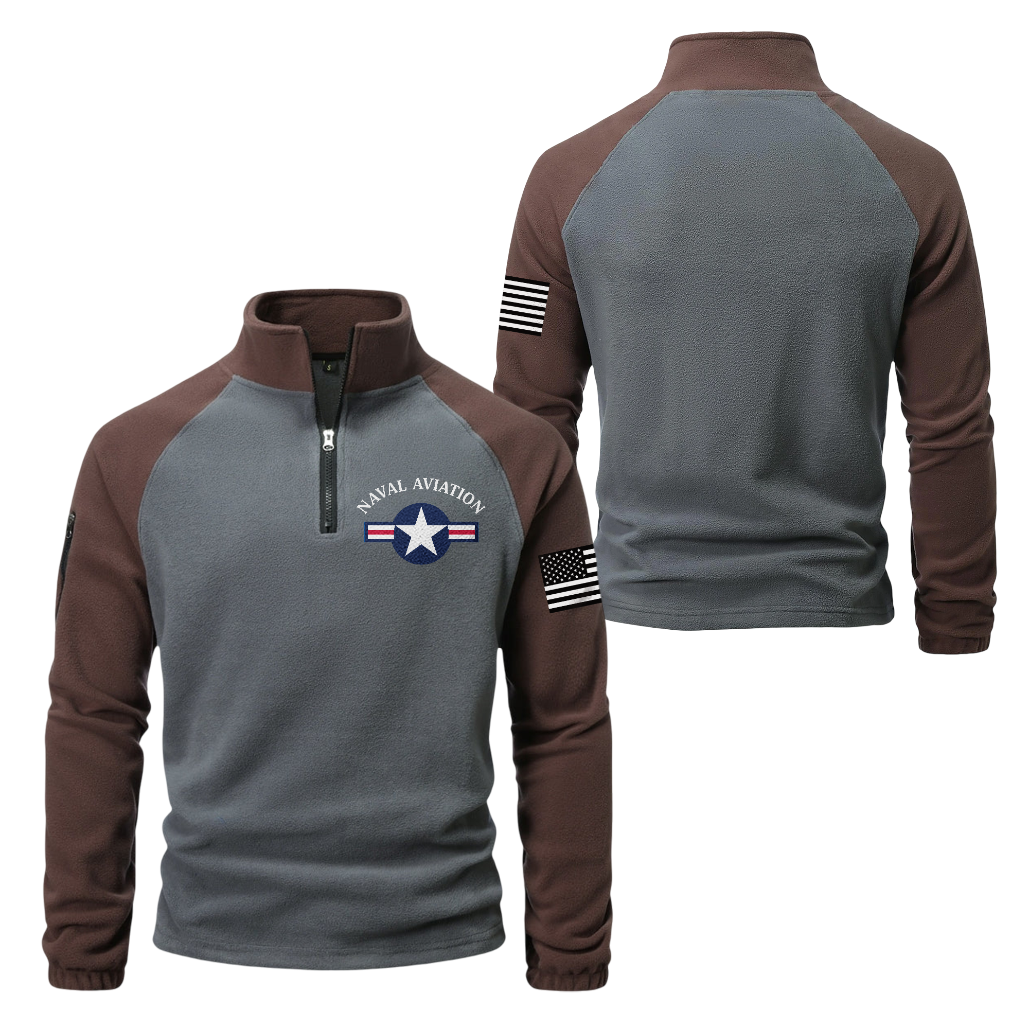 Naval Aviation Half-Zip Raglan Sweatshirt