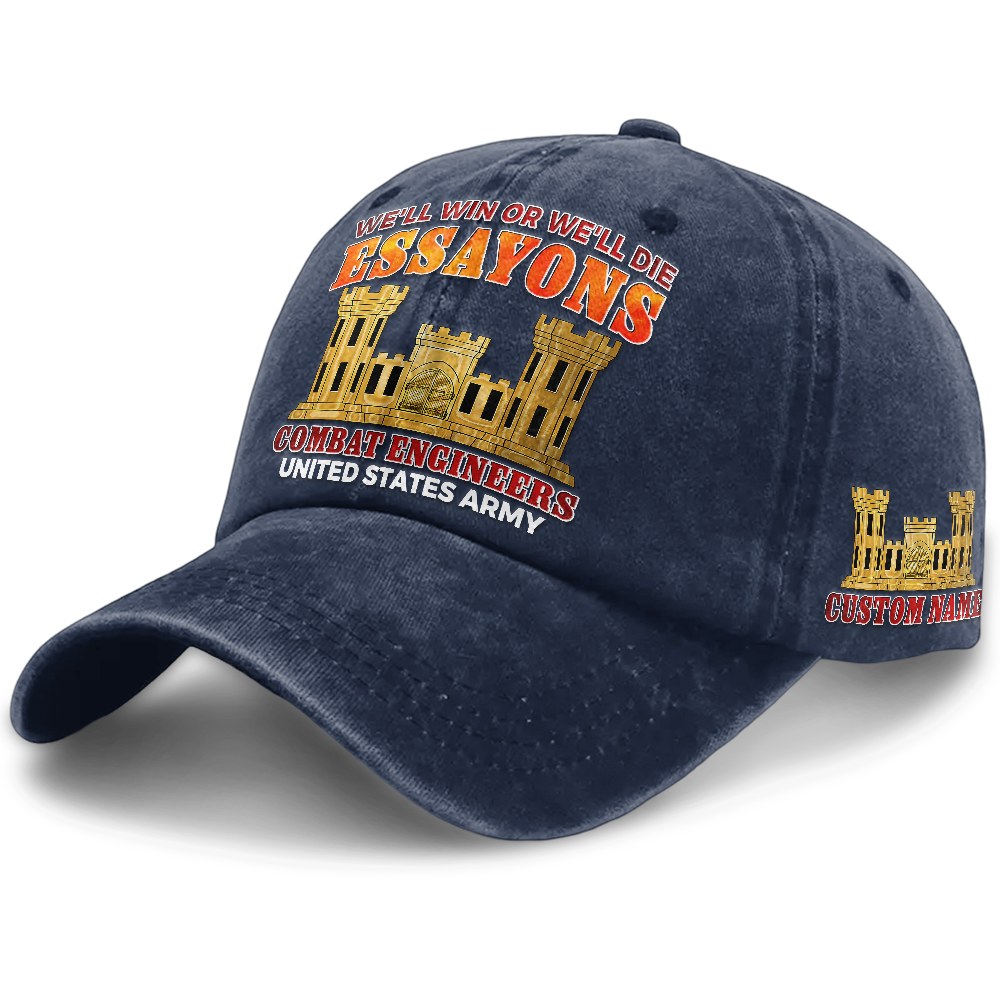 Personalizable Combat Engineer Washed Cap