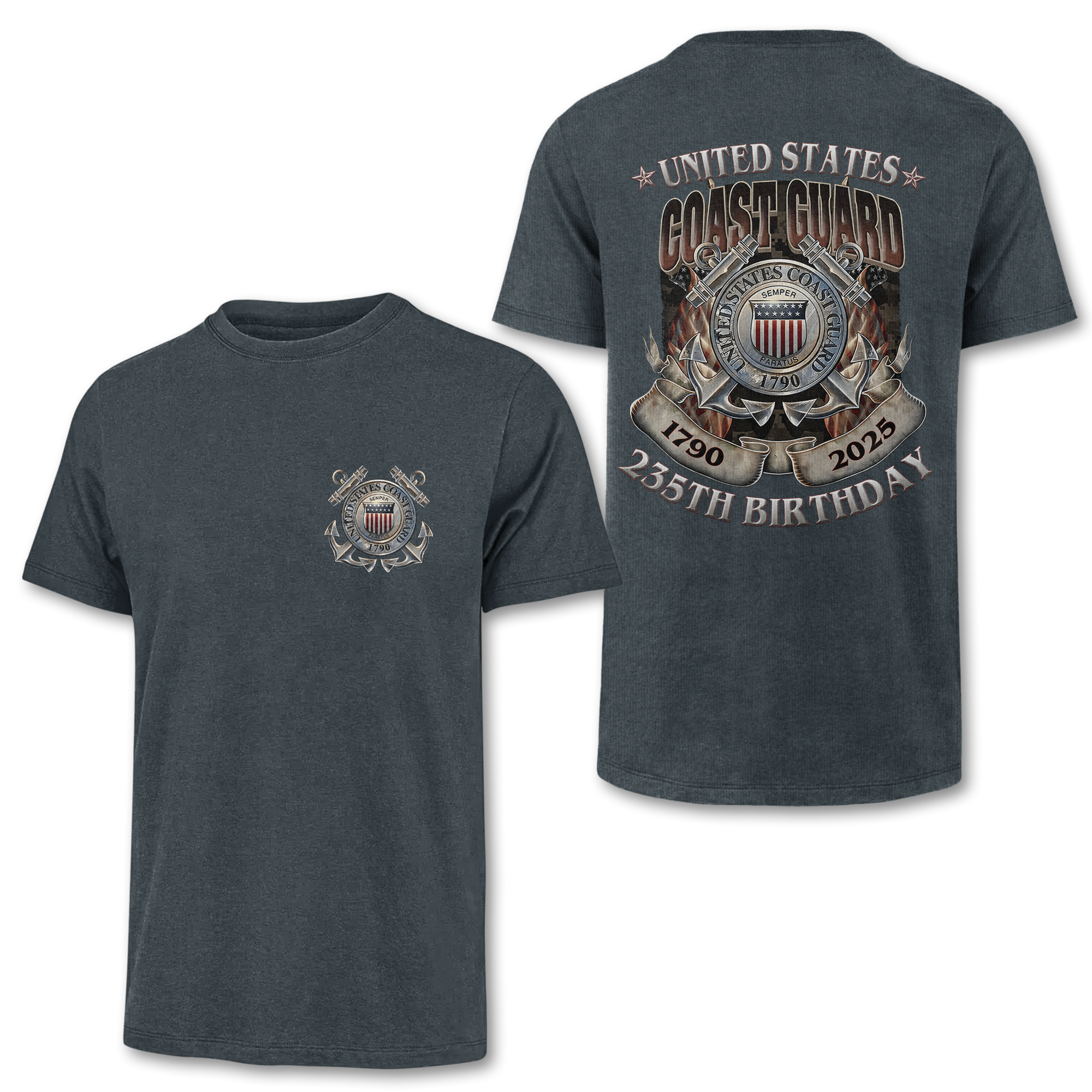 Coast Guard 235th Birthday Double Side Classic T-shirt