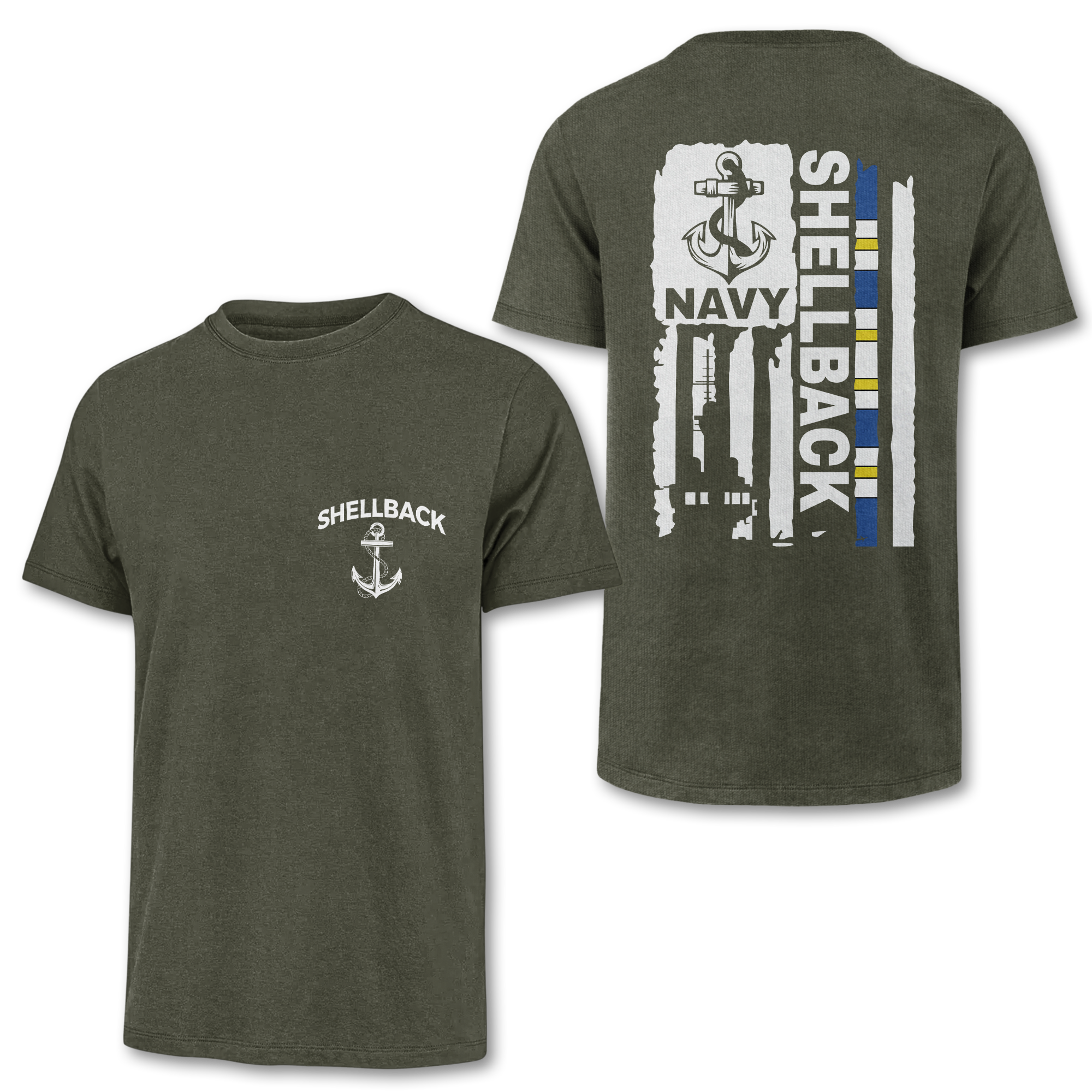 Shellback Ancient Order Of The Deep Double Side Classic T-shirt