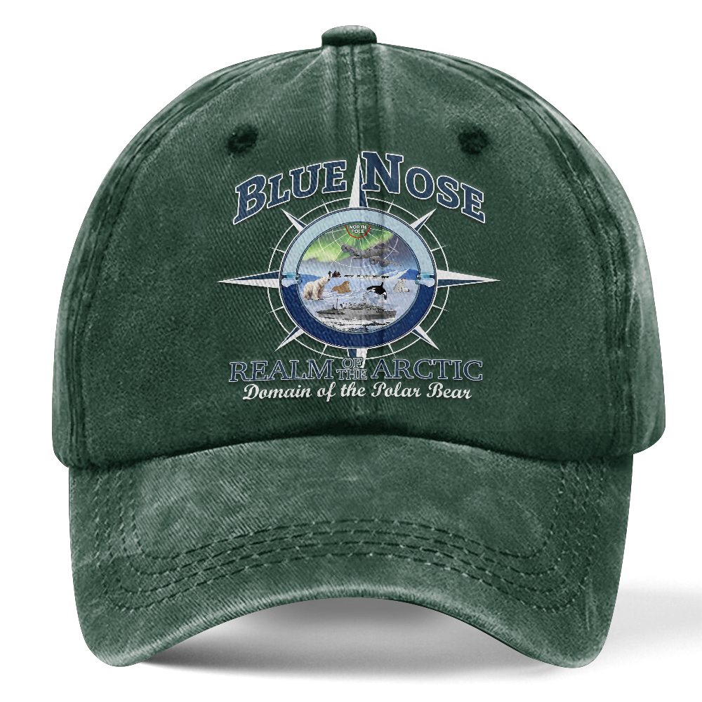 Personalizable Blue Nose Washed Cap
