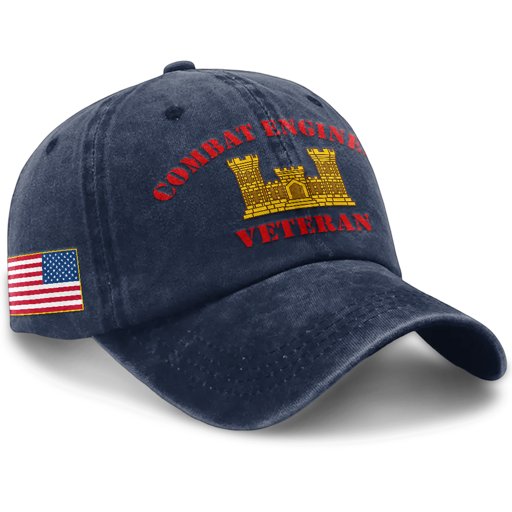 Personalizable Combat Engineer Washed Cap