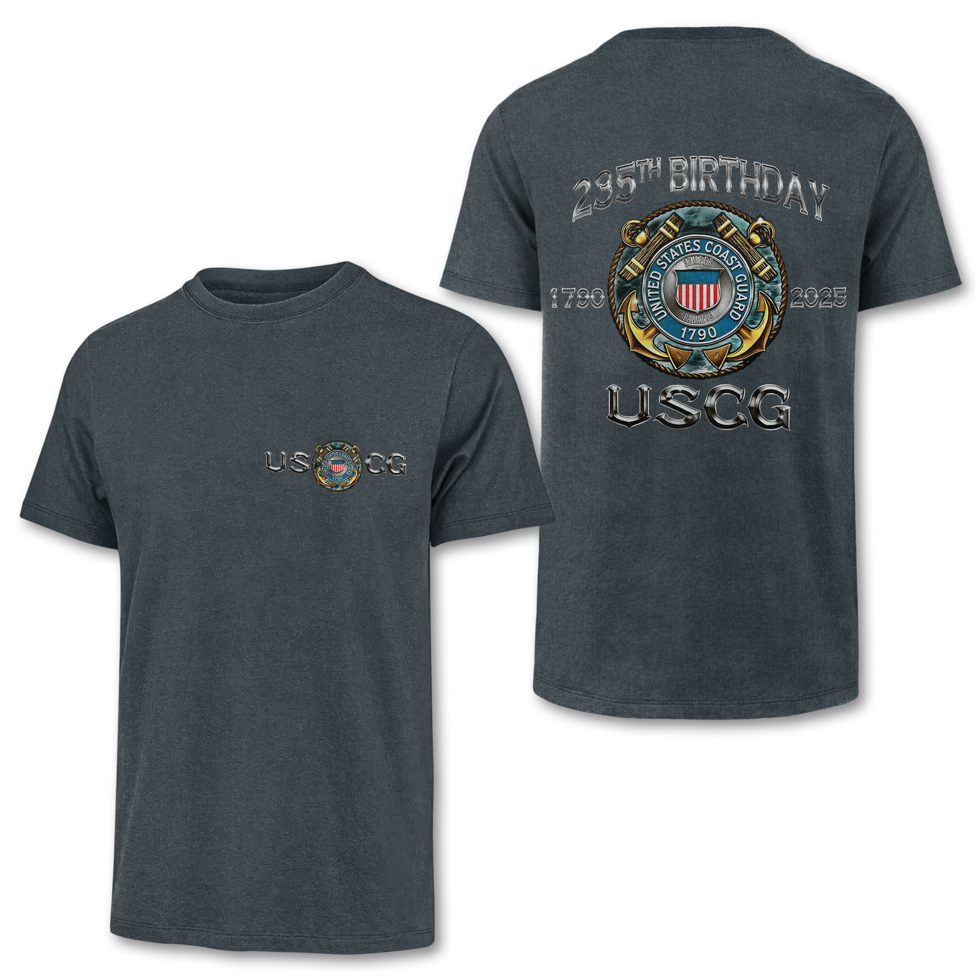 Coast Guard 235th Birthday Double Side Classic T-shirt