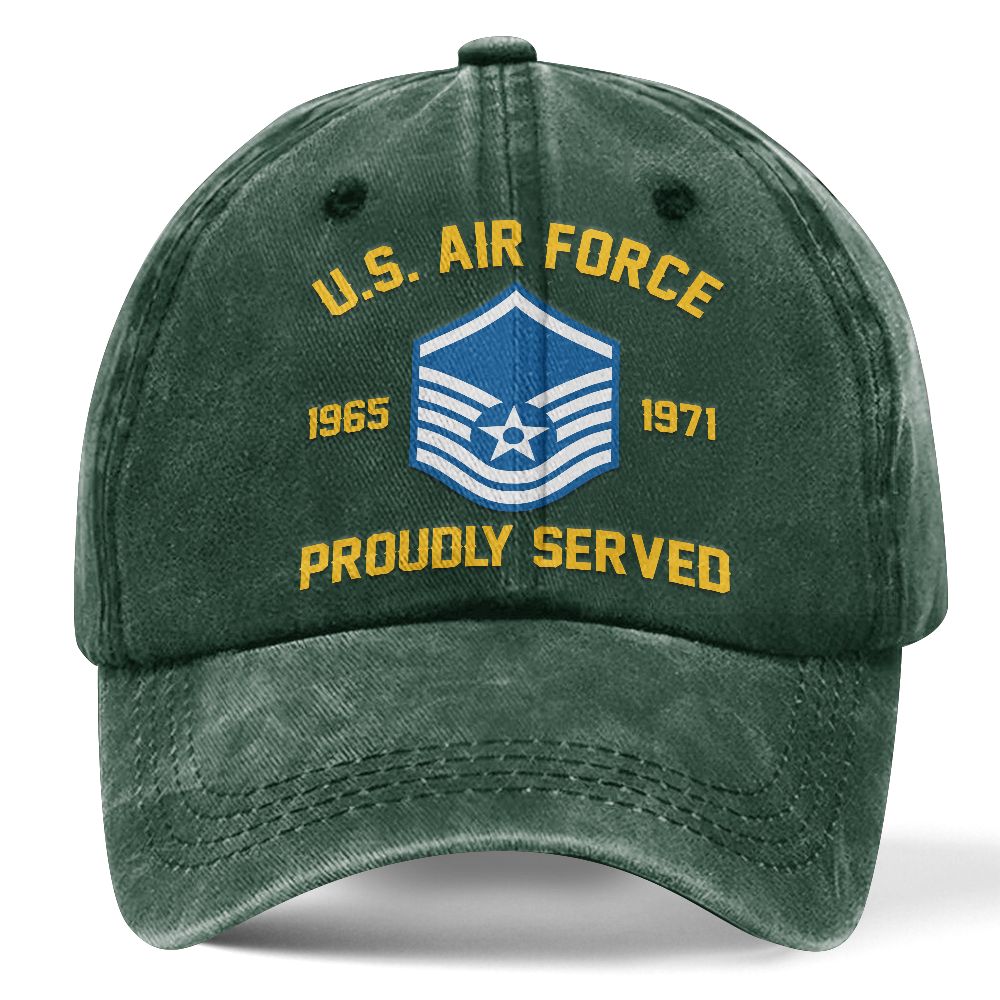 Personalizable Air Force Washed Cap