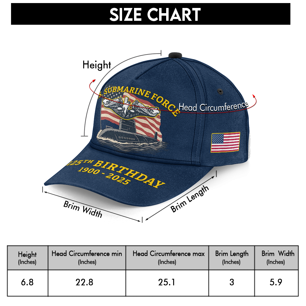 Navy Submarine 125th Birthday Classic Cap