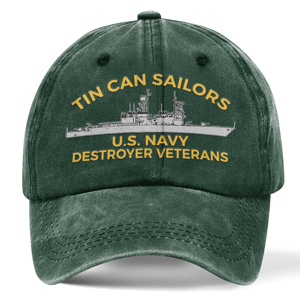 Personalizable Tin Can Sailors Washed Cap