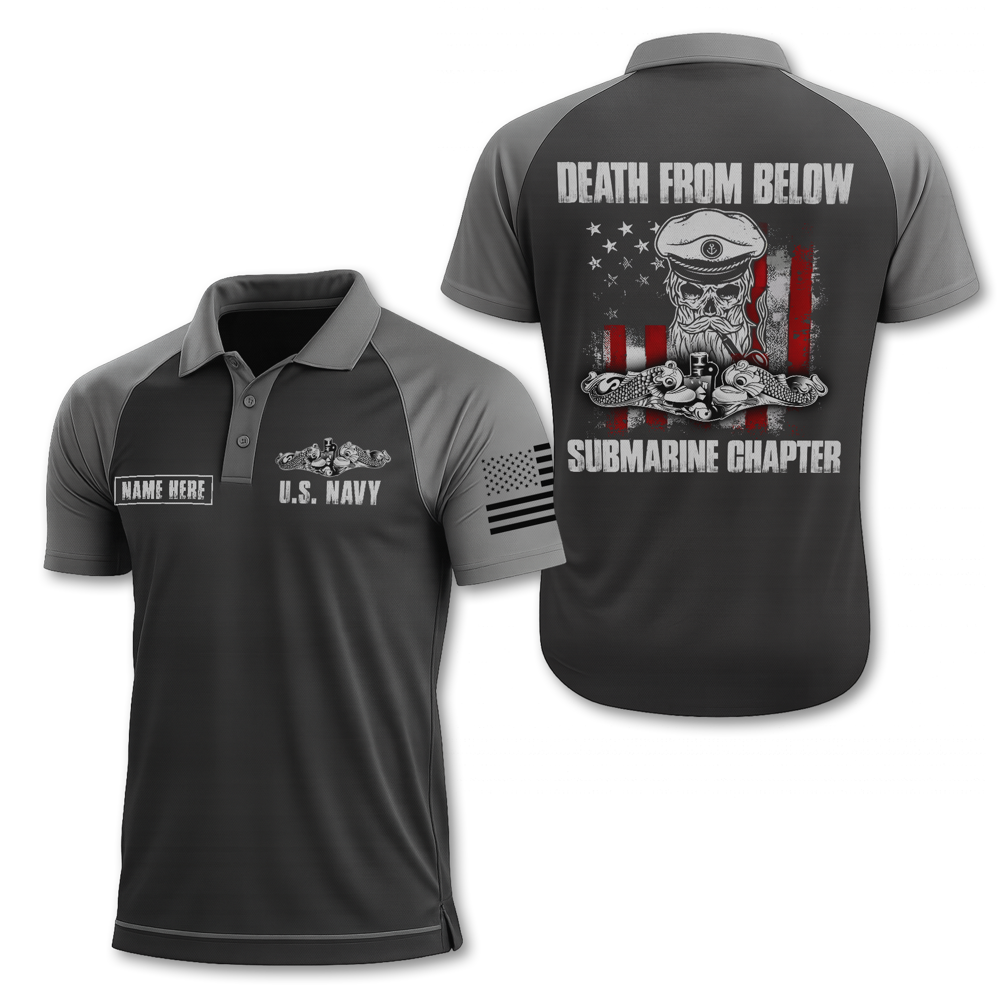 Navy Submarine Polo Shirt