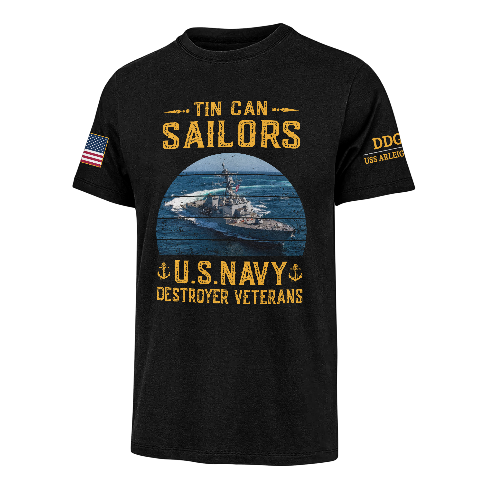 Personalizable Tin Can Sailors Classic T-shirt