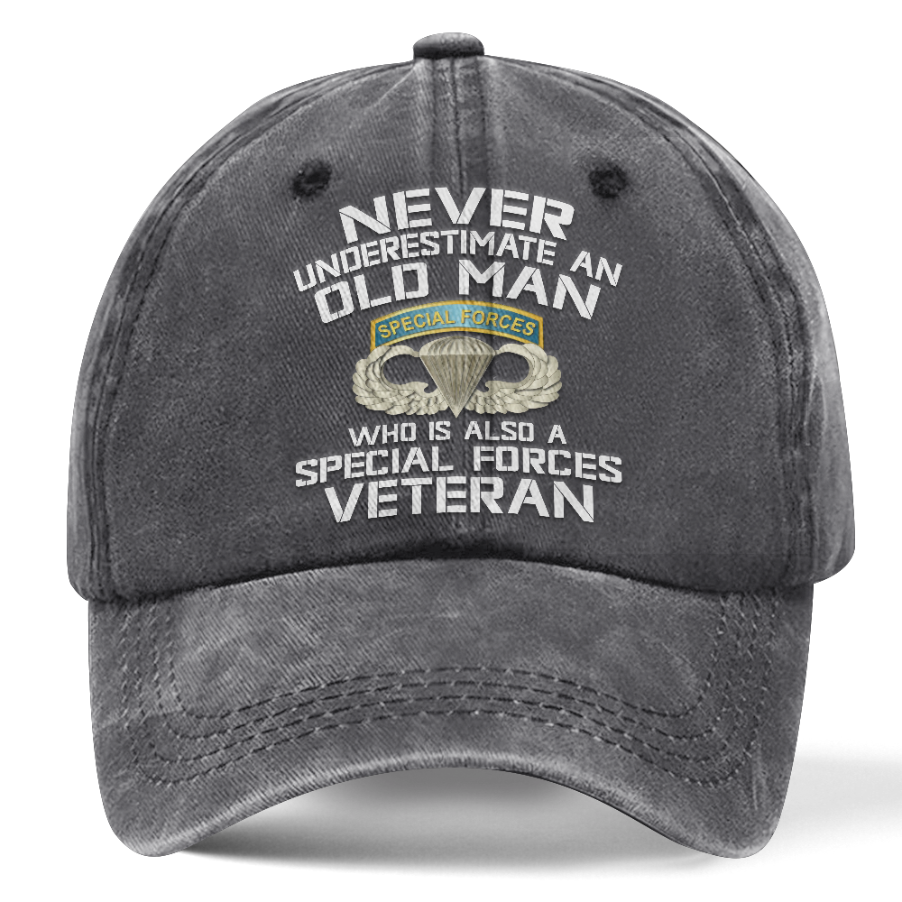 Personalizable Special Forces Washed Cap