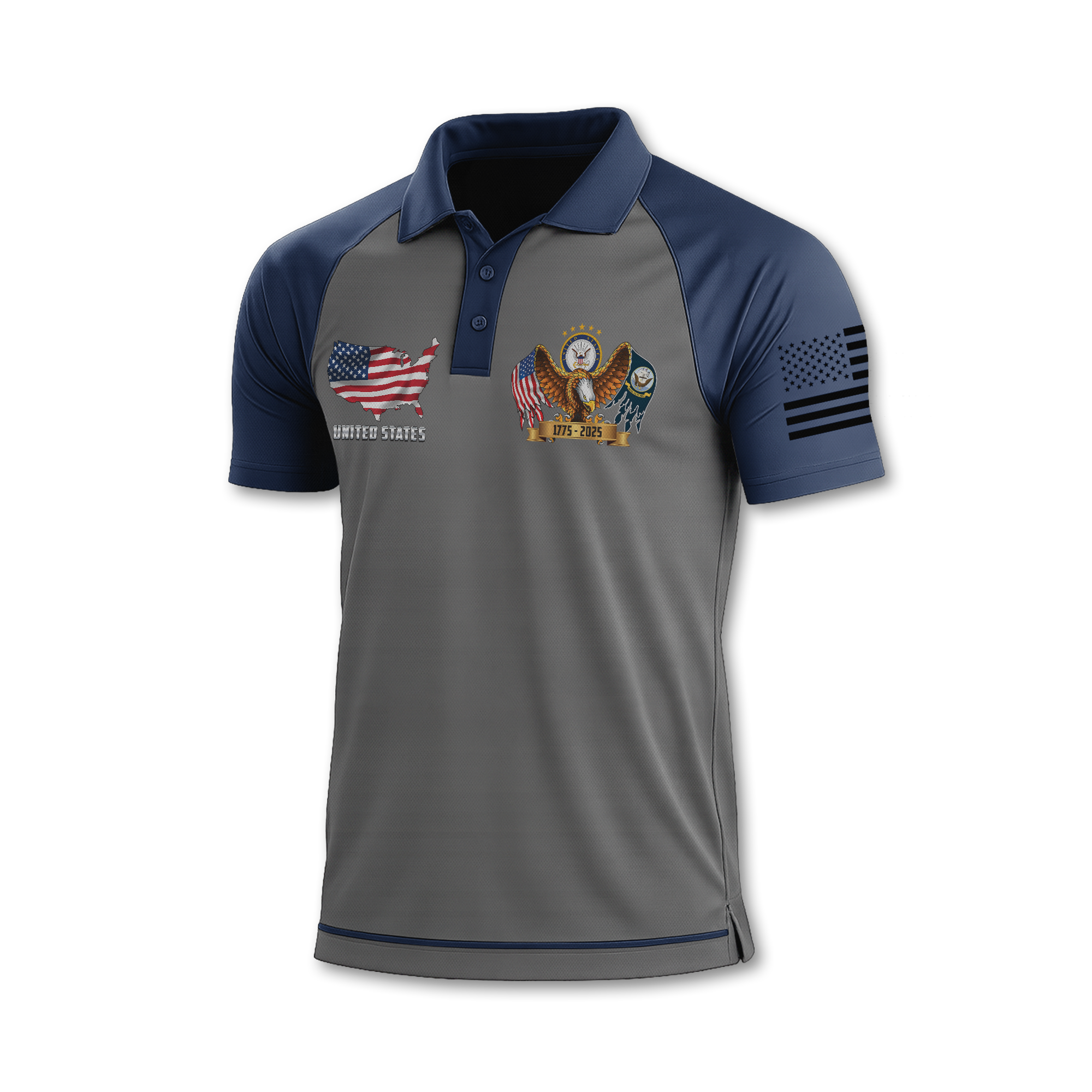 Navy 250th Anniversary Polo Shirt