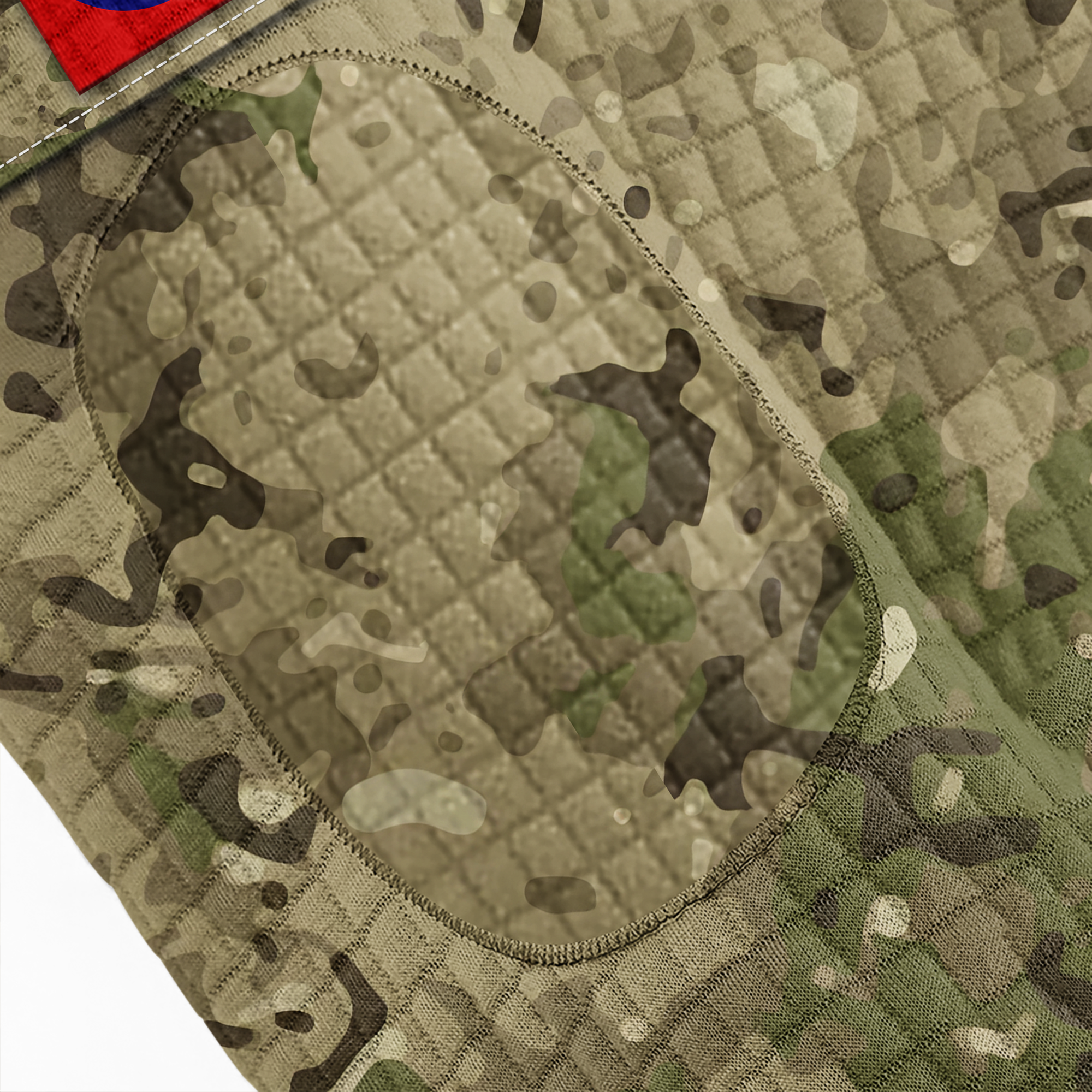 Personalizable 82nd Airborne Division Camouflage Uniform Waffle Stand Collar Sweatshirt