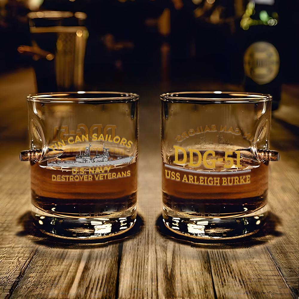 Personalizable Tin Can Sailors Bullet Whiskey Glass